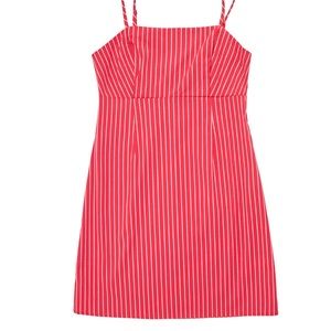 Kendall Kylie Pacsun Mini Dress Hot Pink White Stripe Size small medium!